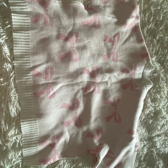 Smash + Tess Blush and Cream Bow Cardigan - Picture 5 of 5